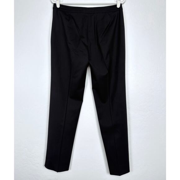 Lafayette 148 Bleecker Trouser Pants Size 4 Black Wool Blend Career Work Office - Picture 3 of 13